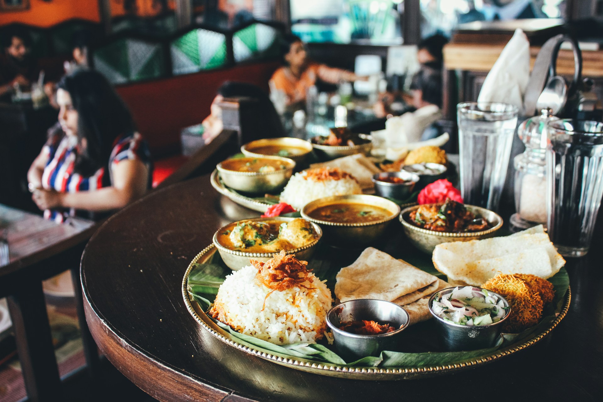 assorted foods on table