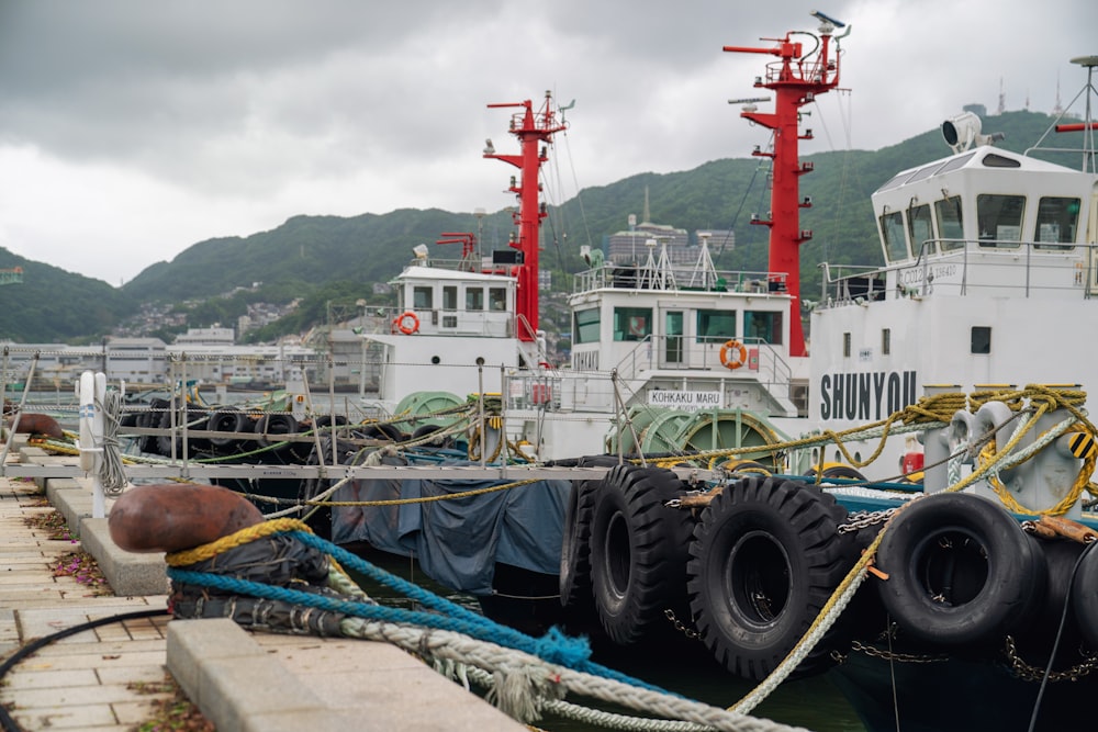 boats on dock