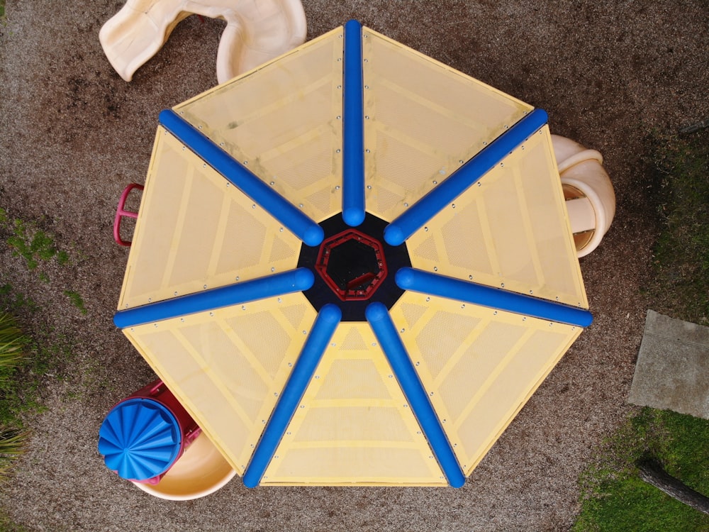 round yellow table toy