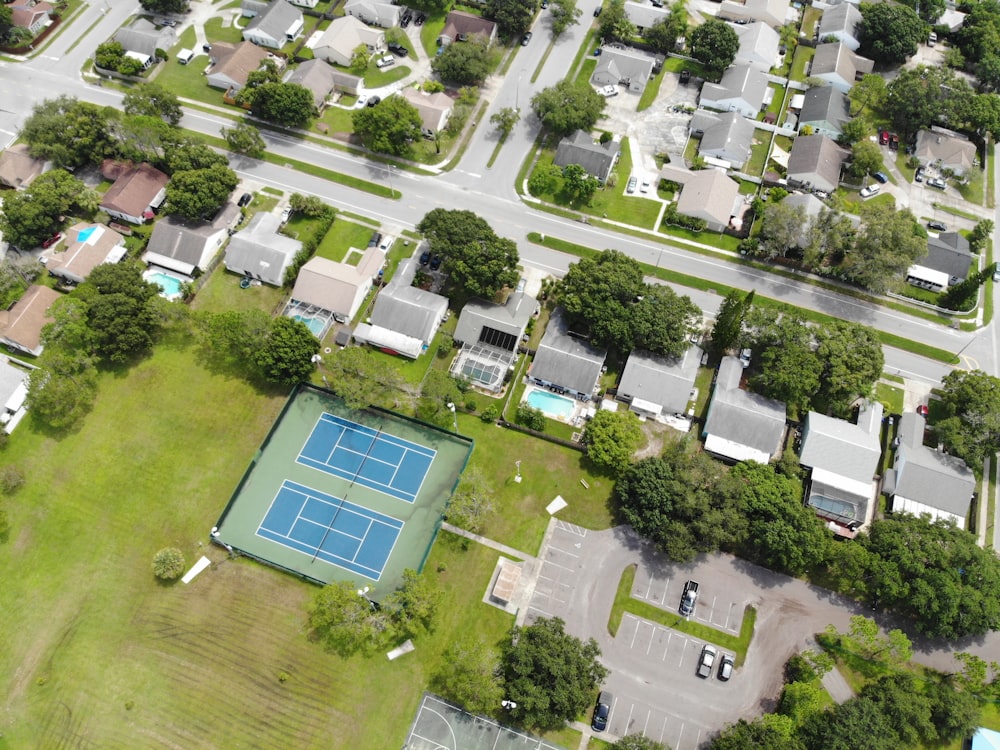 aerial photography of city