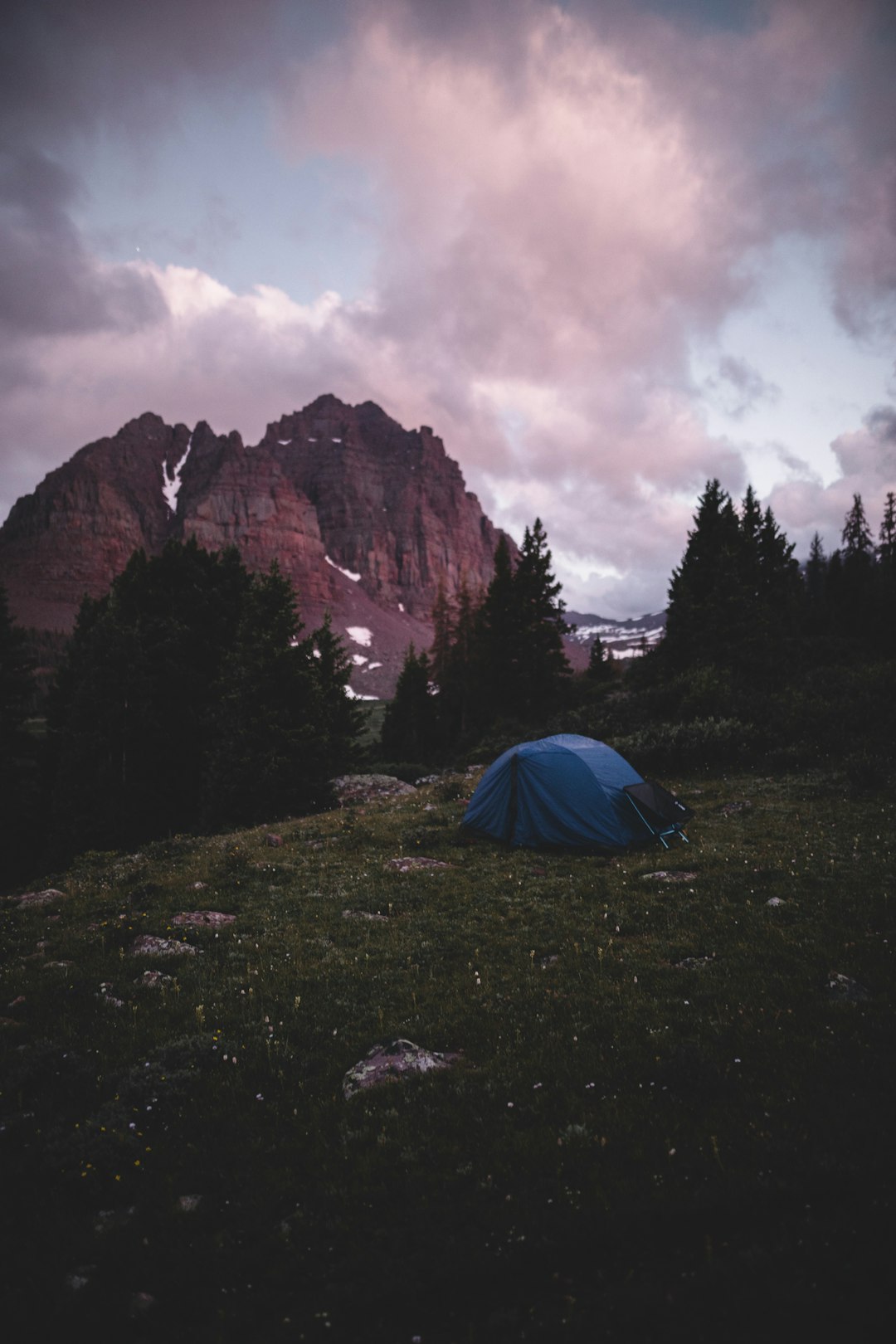 blue tent