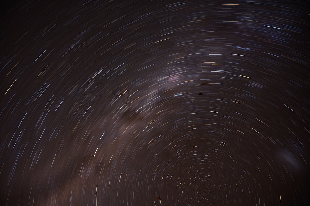 time-lapse photography of starry night sky
