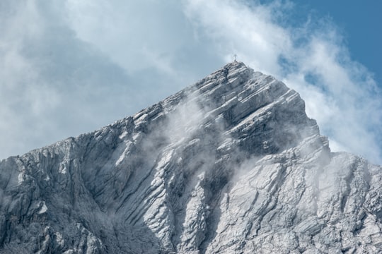 snow mountain in Alpspitze Germany