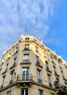 low-angle photograph of brown concrete structure