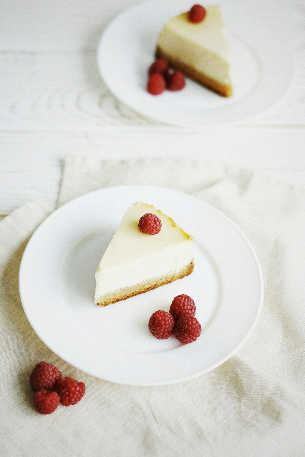 Stück Kuchen auf dem Teller