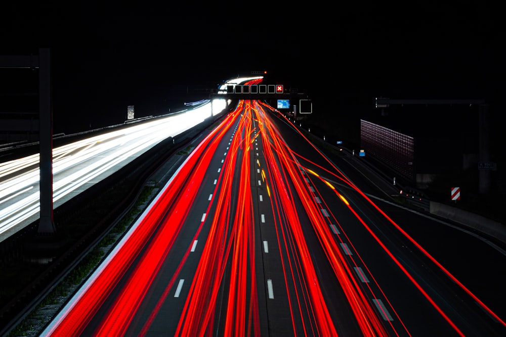 red and black road during daytime