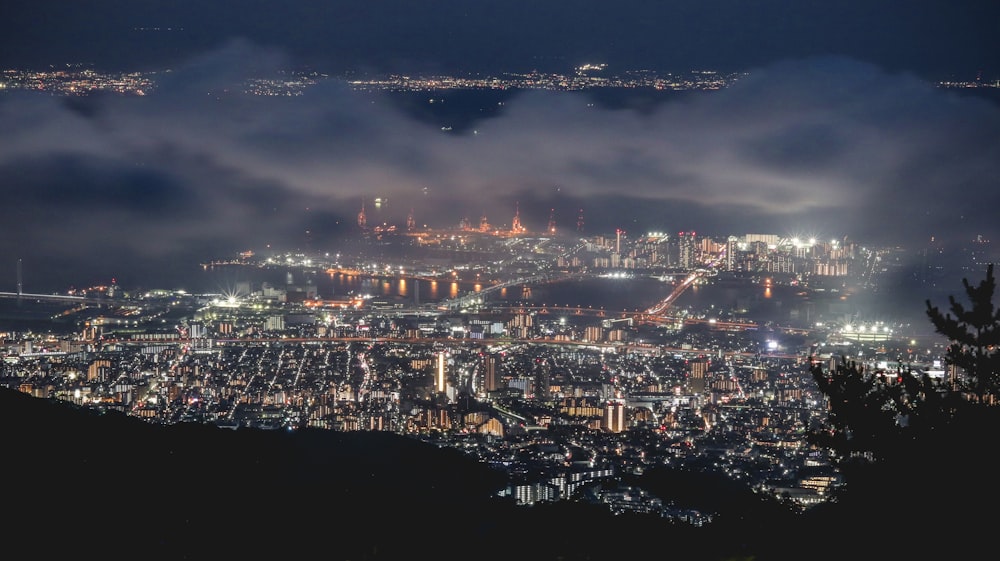 aerial photography of city buildings