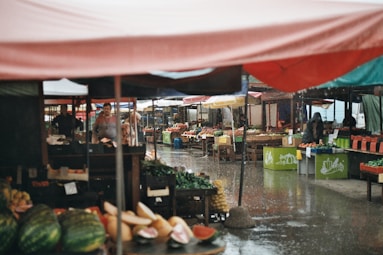 people in market