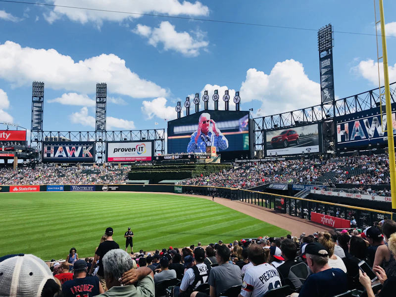 Fans in the stands at Guaranteed Rate Field, Chicago