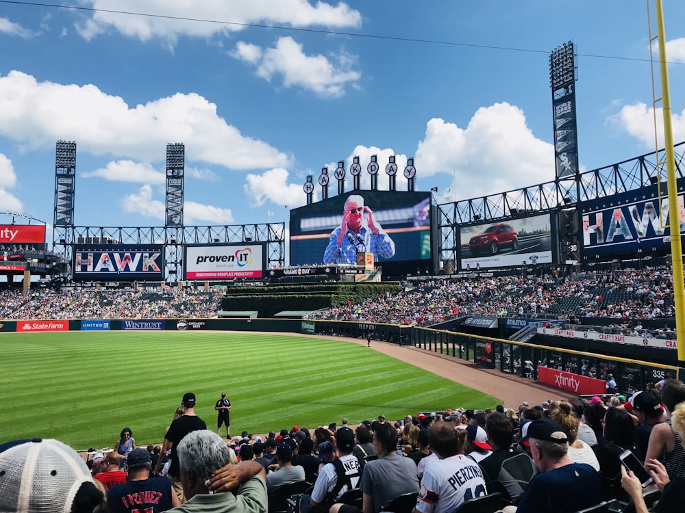 people on stadium during daytime