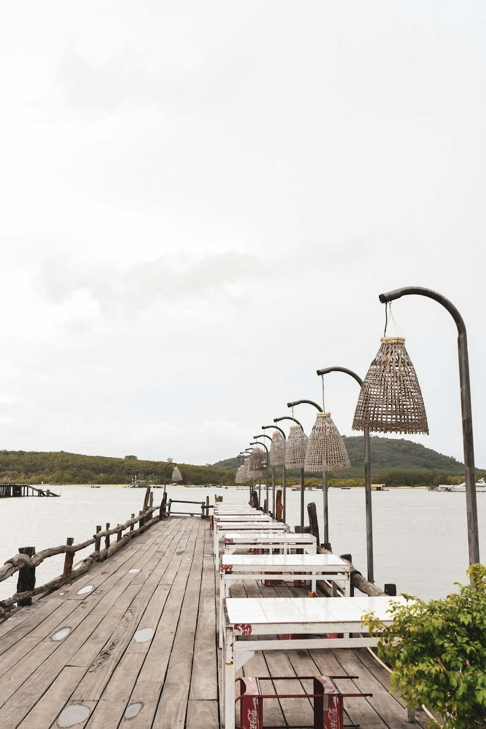 brown wooden dock