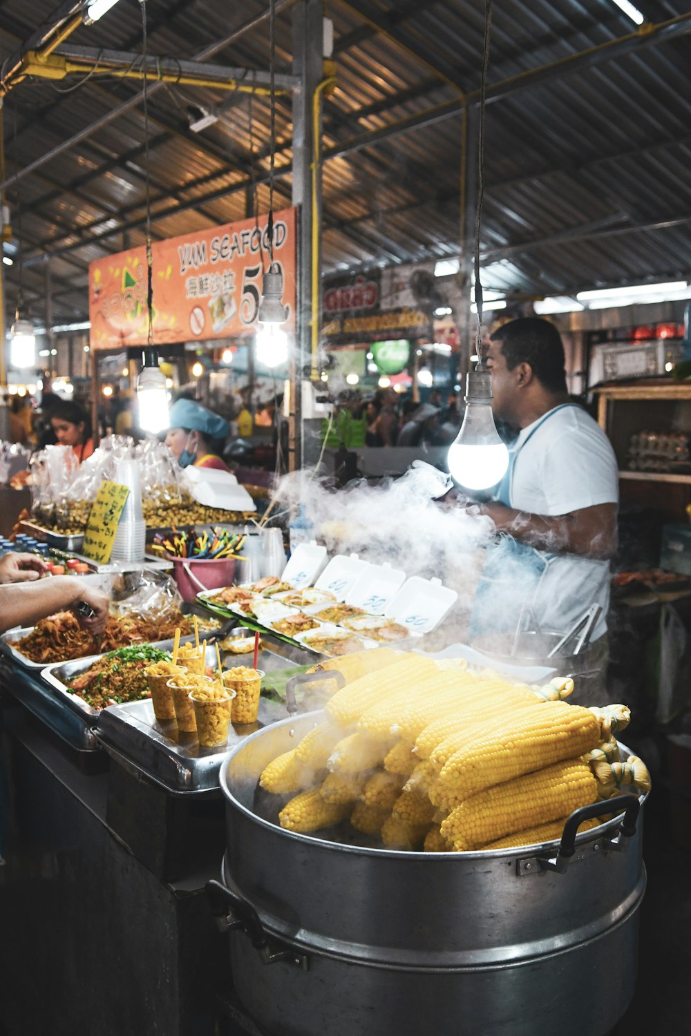 variety of cooked foods