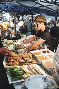 person preparing food