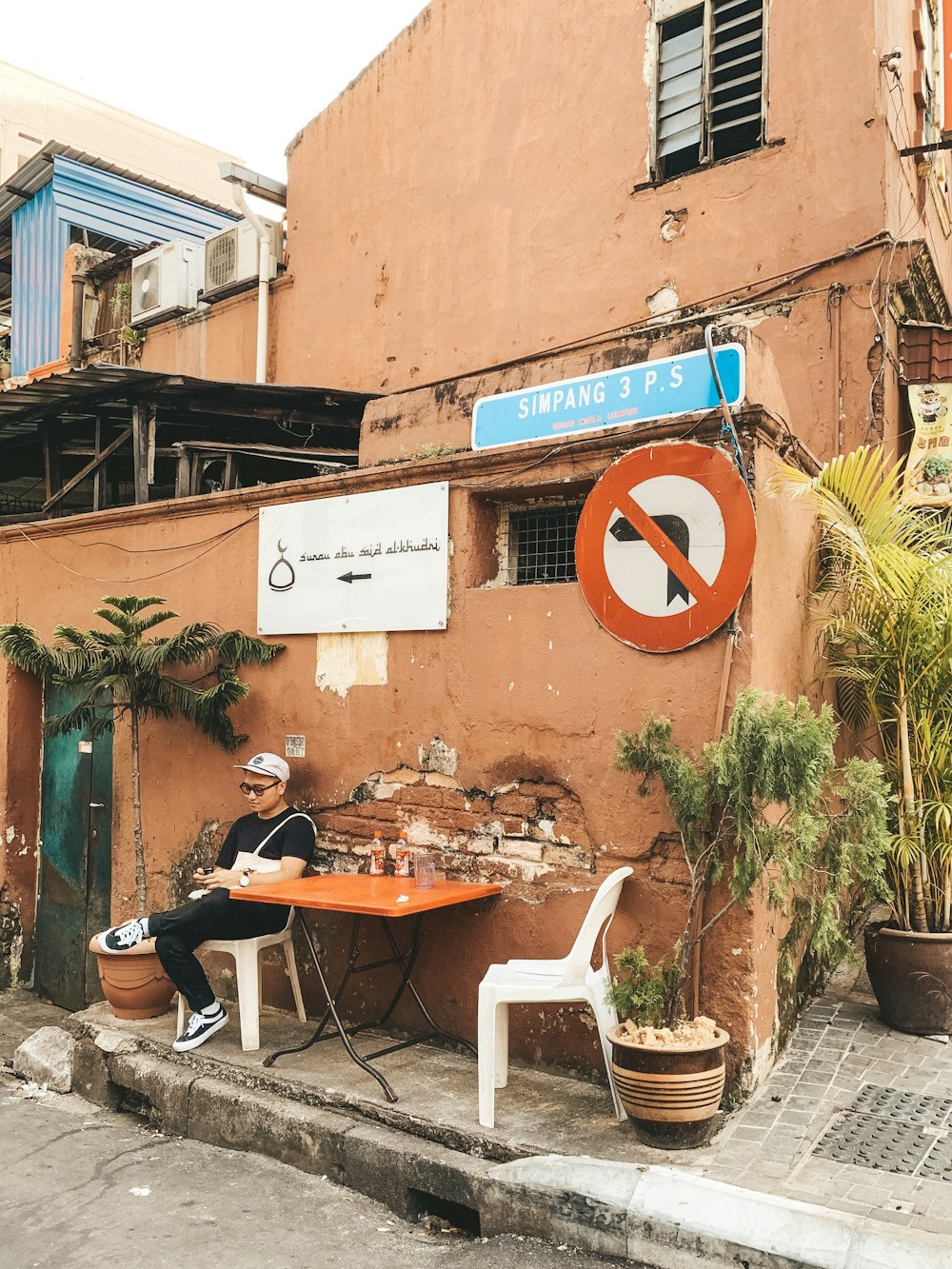 orange concrete house