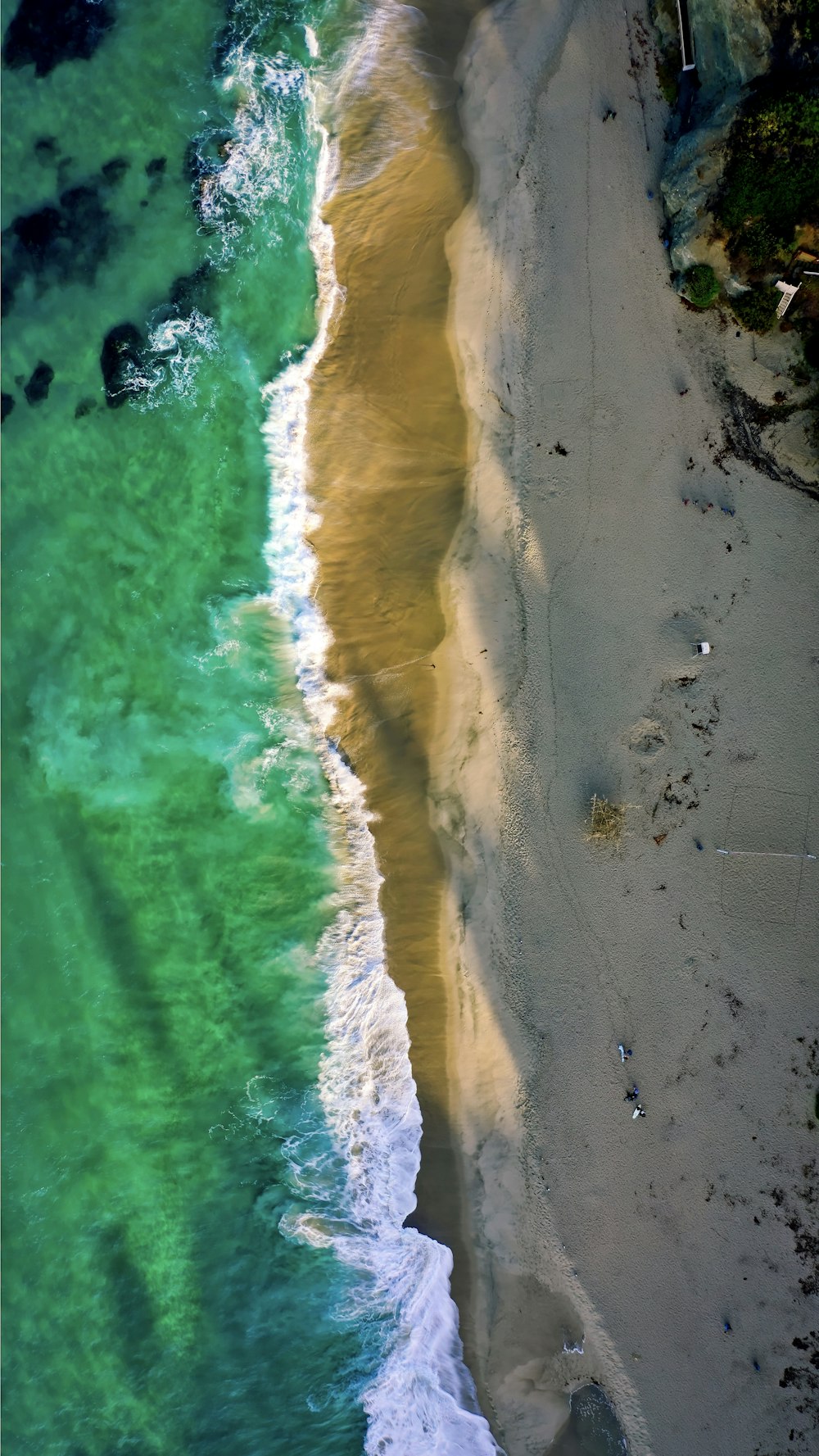 aerial photography of seashore