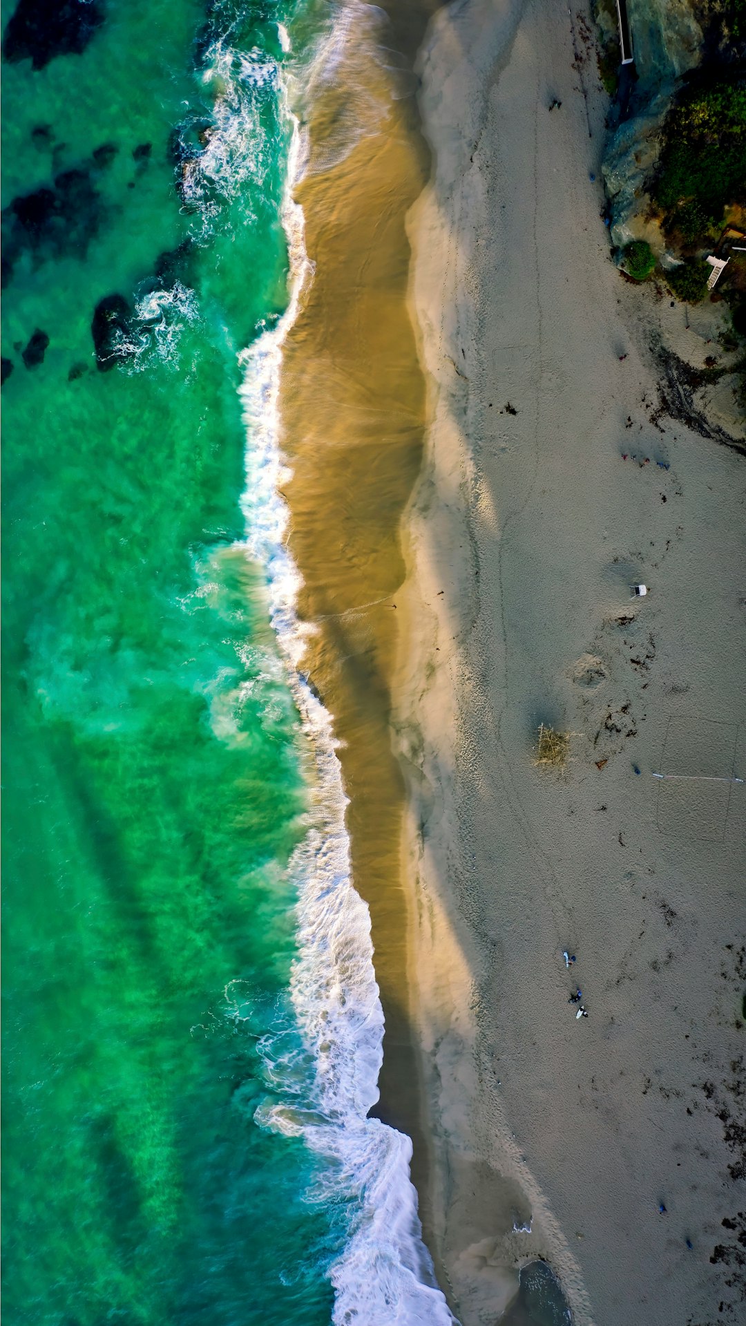 aerial photography of seashore