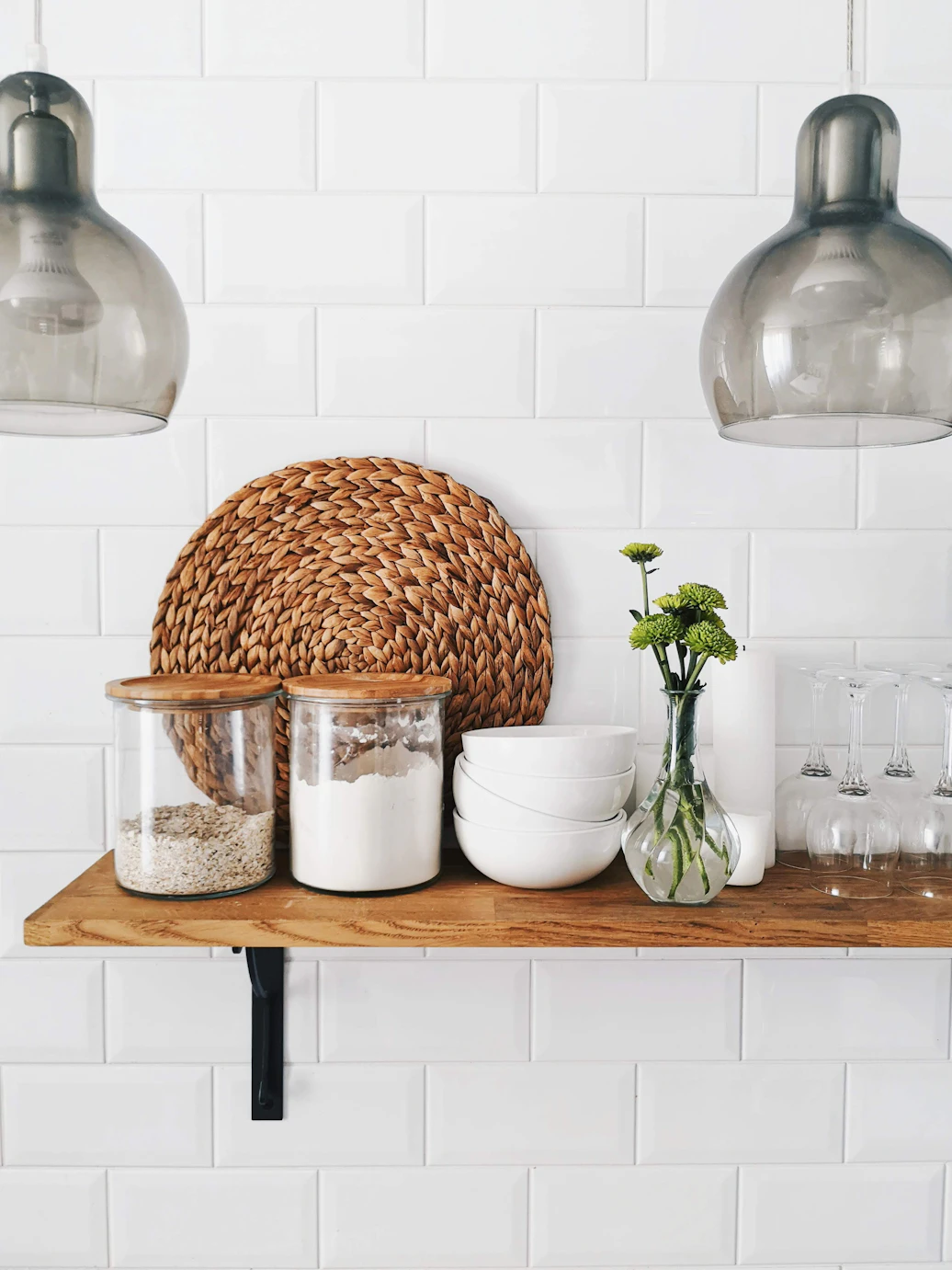 Floating Wooden Wall Shelves in Dream Kitchen Decor 2026
