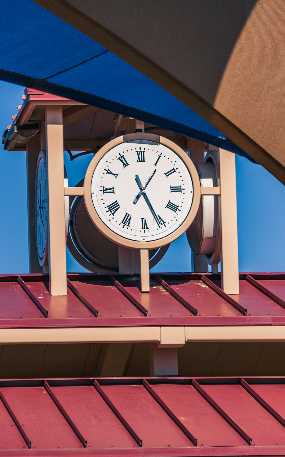 clock tower displaying 11:26 time during day