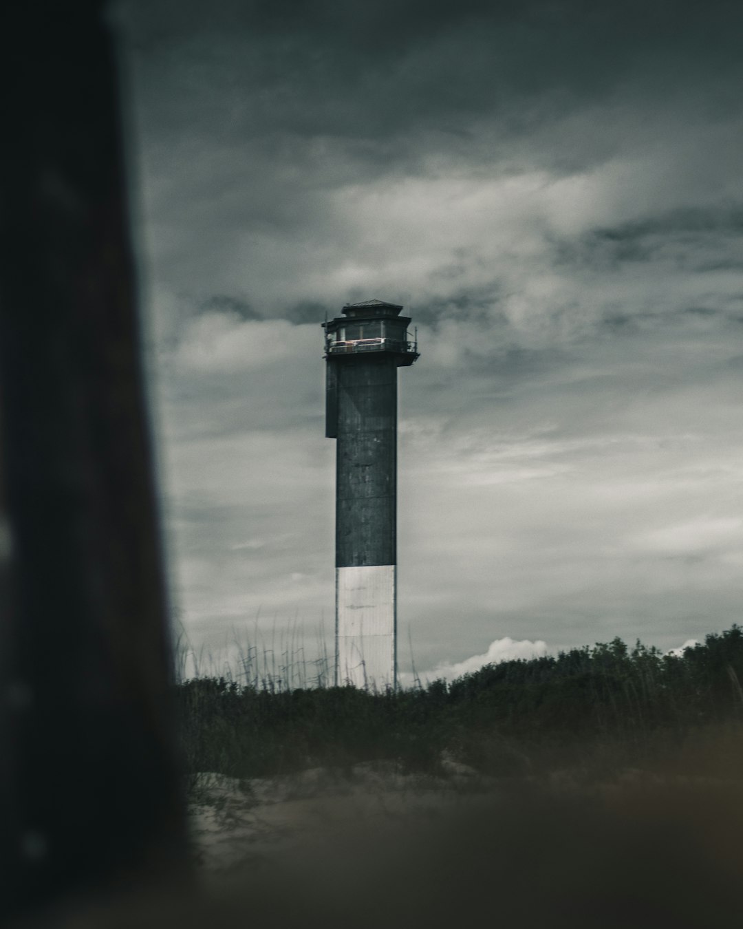 grayscale photography of lighthouse