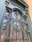 Metalwork details including iron fences and window frames