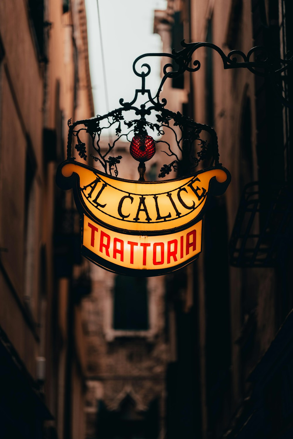 Al Calice Trattoria signboard