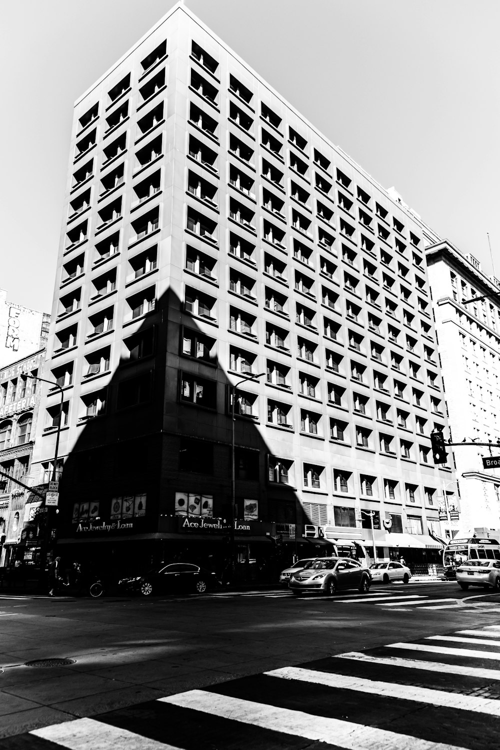 cars on road near buildings