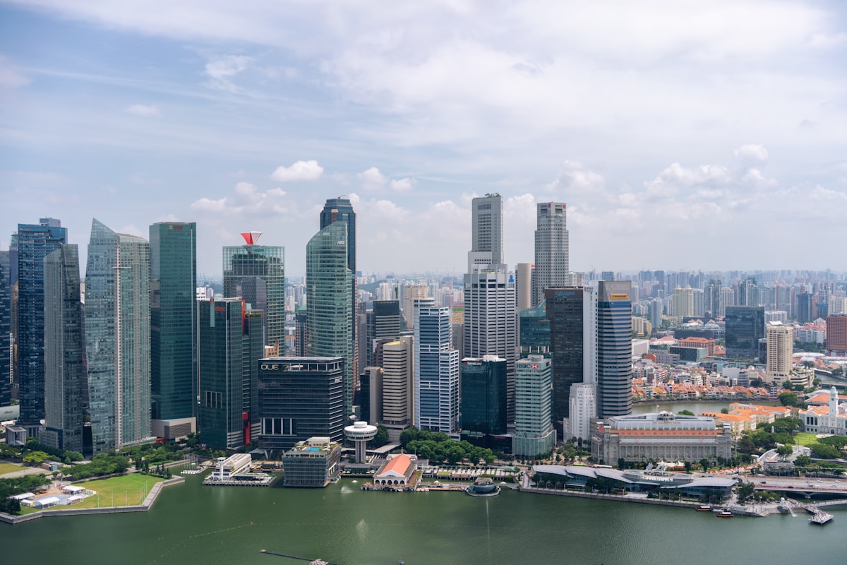 Singapore Marina Bay Sands skyline