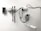 Medical equipment is neatly mounted on a white wall, including an otoscope, an ophthalmoscope, a sphygmomanometer, and a thermometer. The layout suggests a clinical setting likely intended for patient examination.