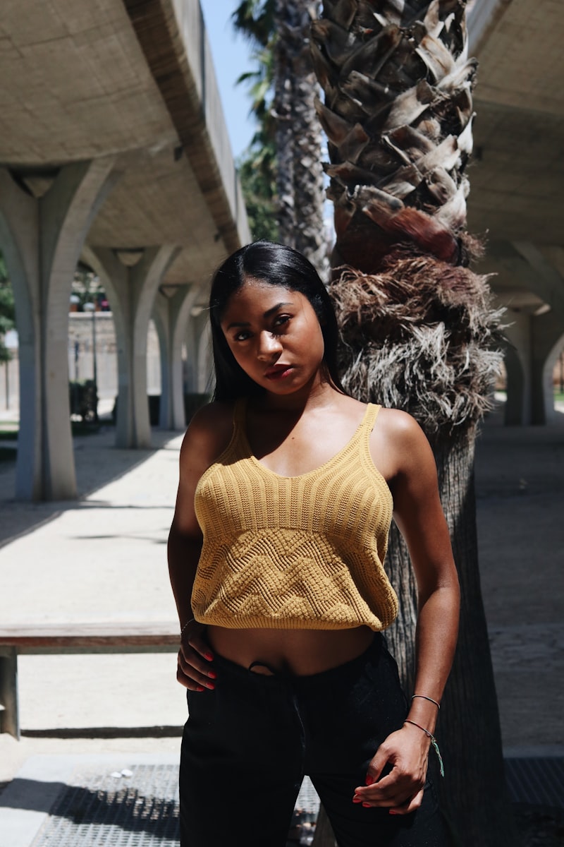 Crop Top Knit Trendy