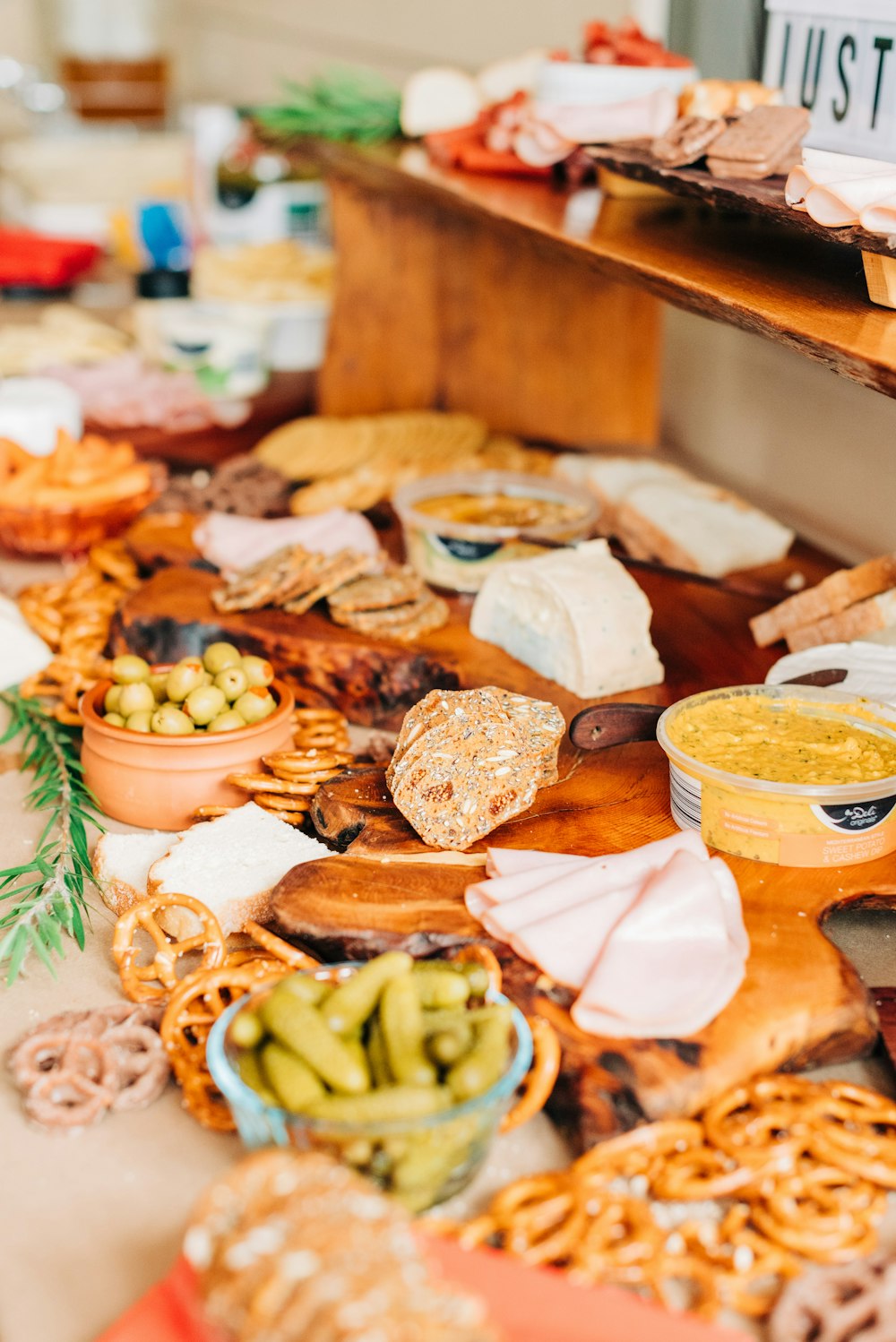 foods on table