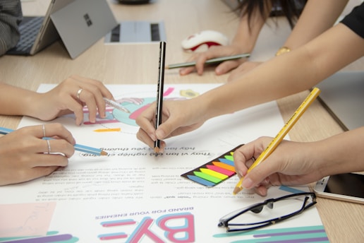 person writing on
