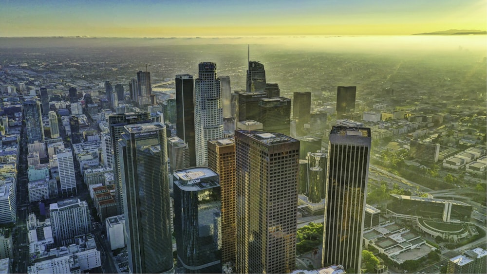 wide-angle photography of high-rise building during daytrime