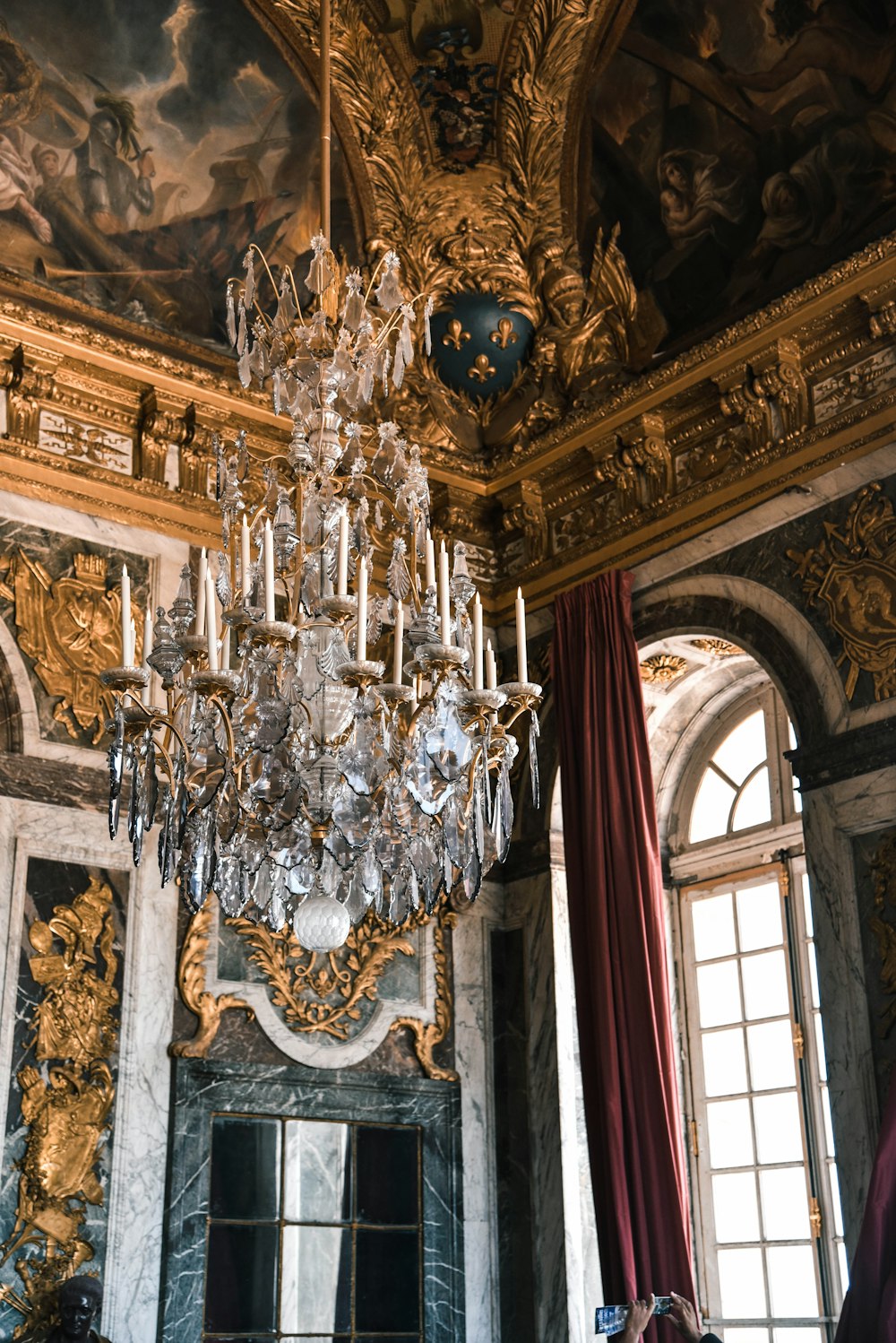 chandelier inside room