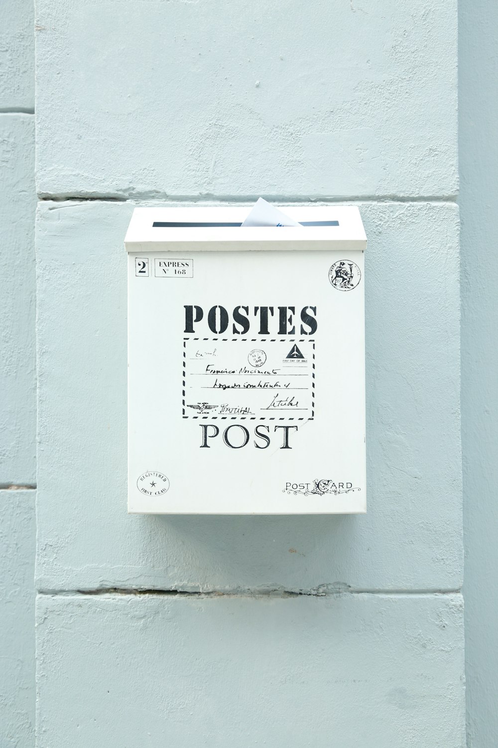 cartão postal postes