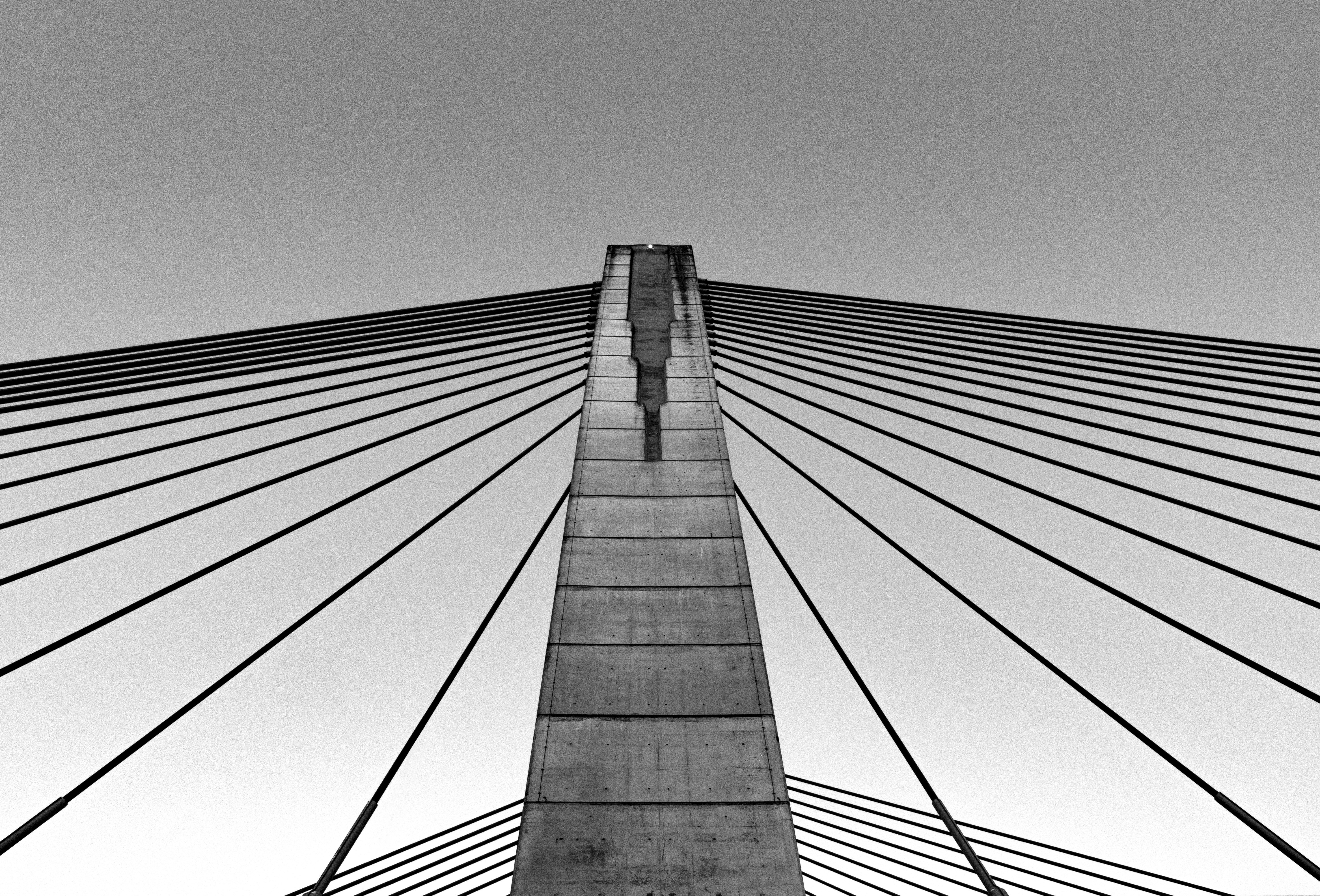 low angle photo of bridge