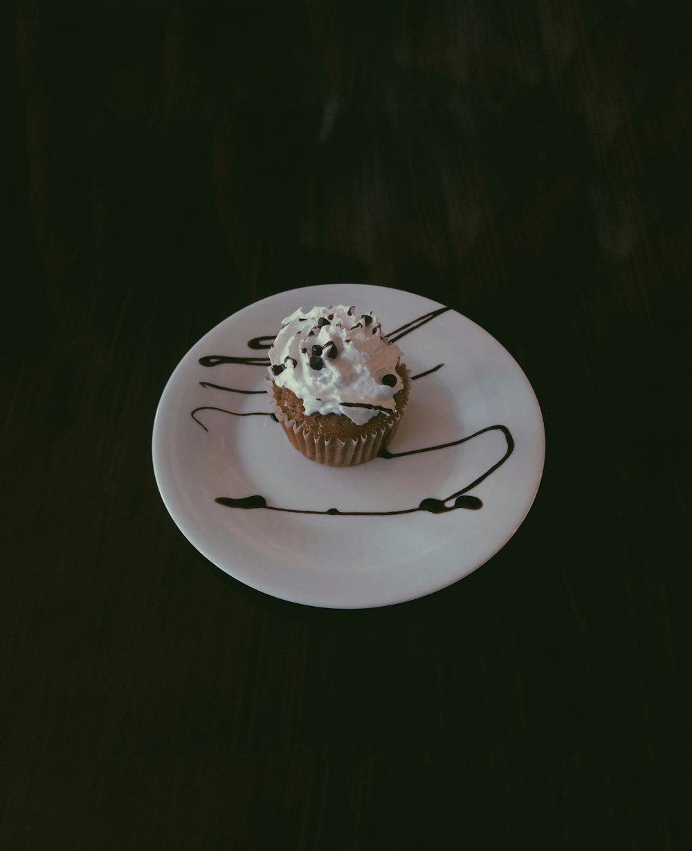 white cupcake