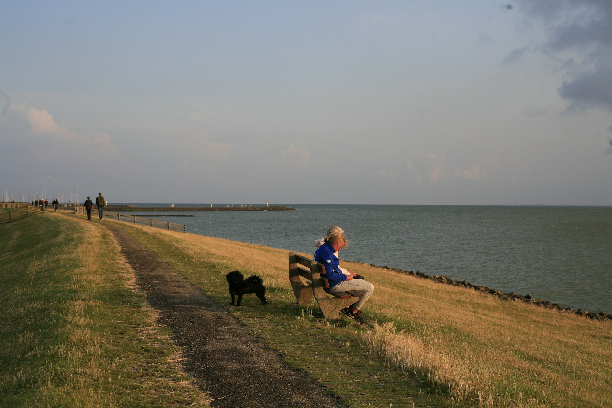 Sunset on the dike.