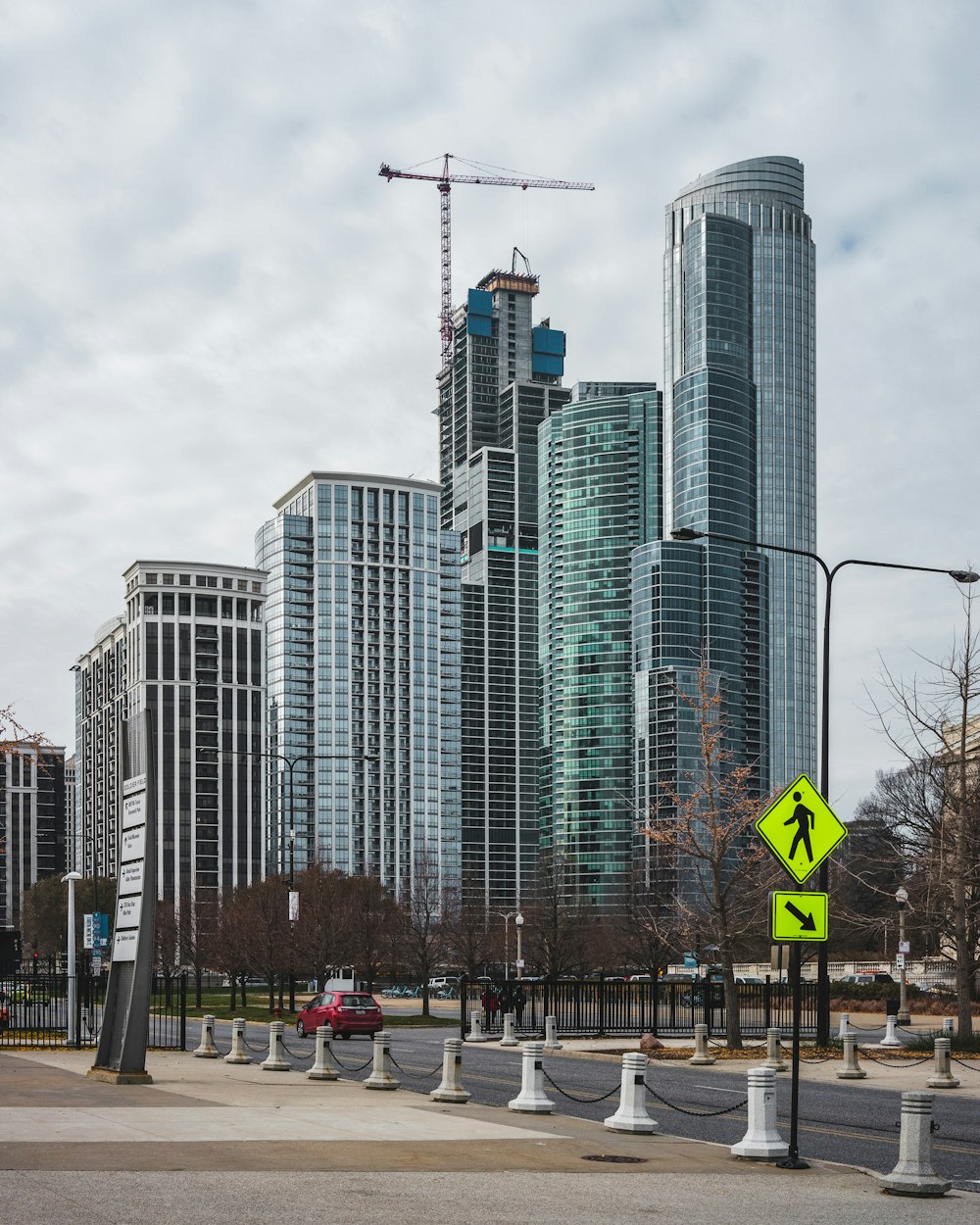 tower crane in building