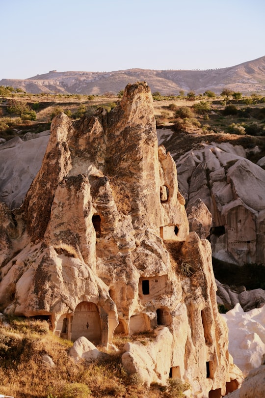 beige rock in Cappadocia Turkey