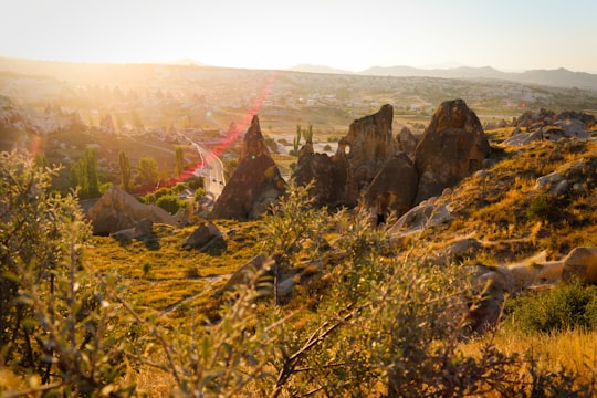 landscape photography of green and brown mountain in Cappadocia Turkey