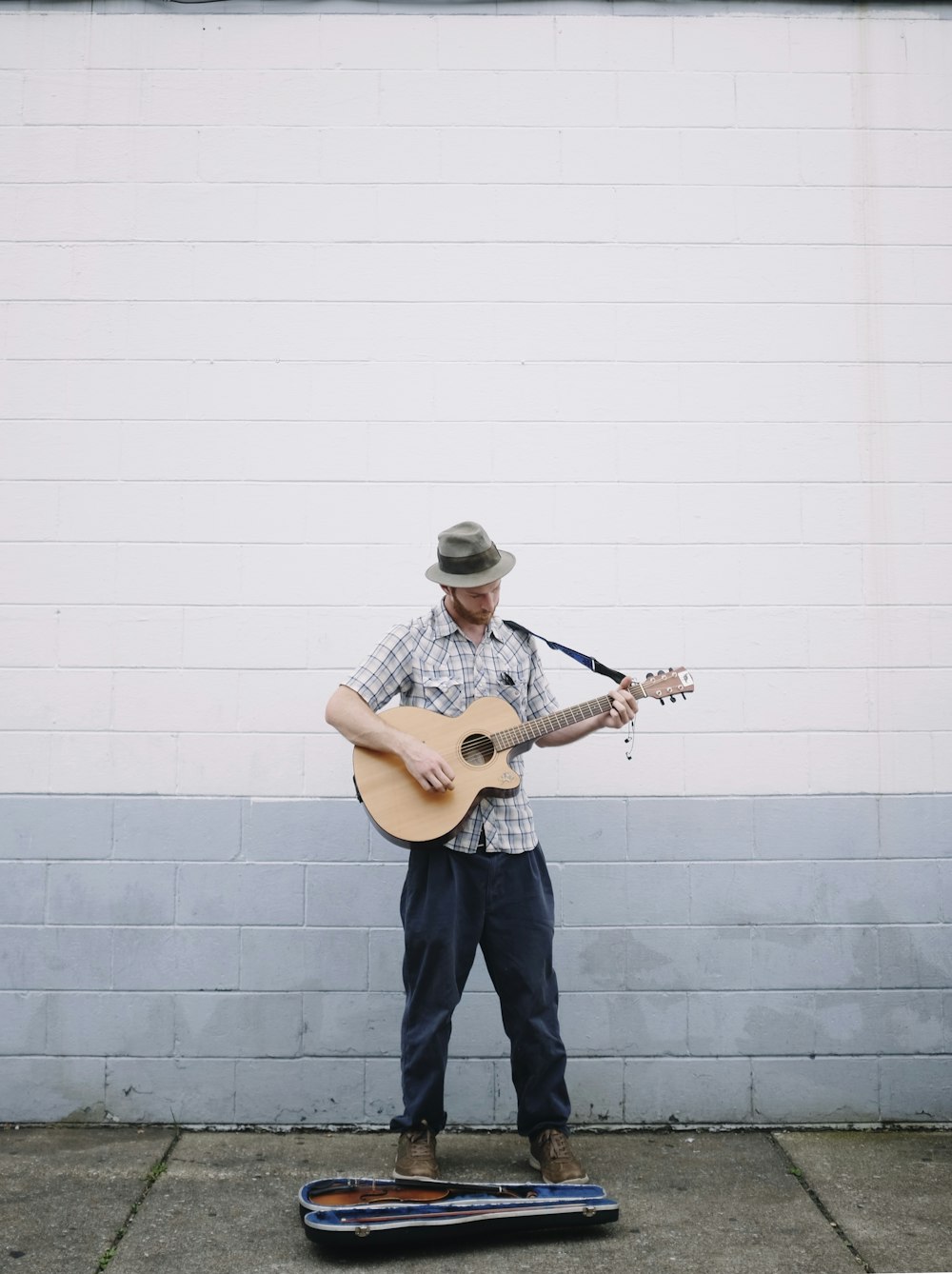 man playing guitar