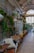 A cozy spa reception area with natural decor and warm lighting.