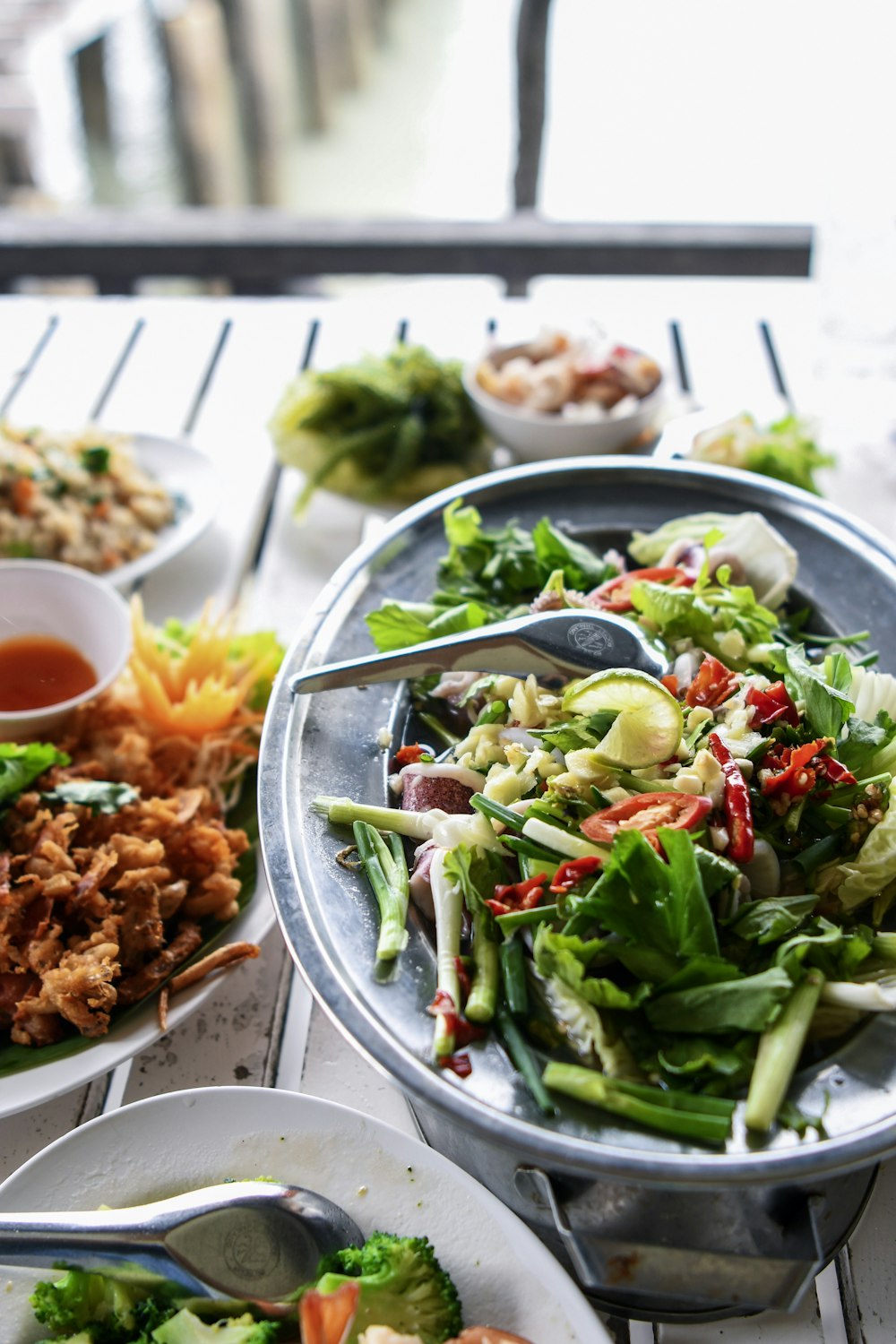 vegetables on bowl