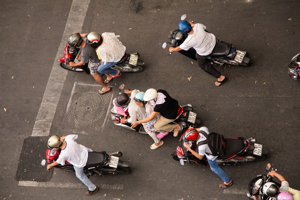 person riding on motorcycle