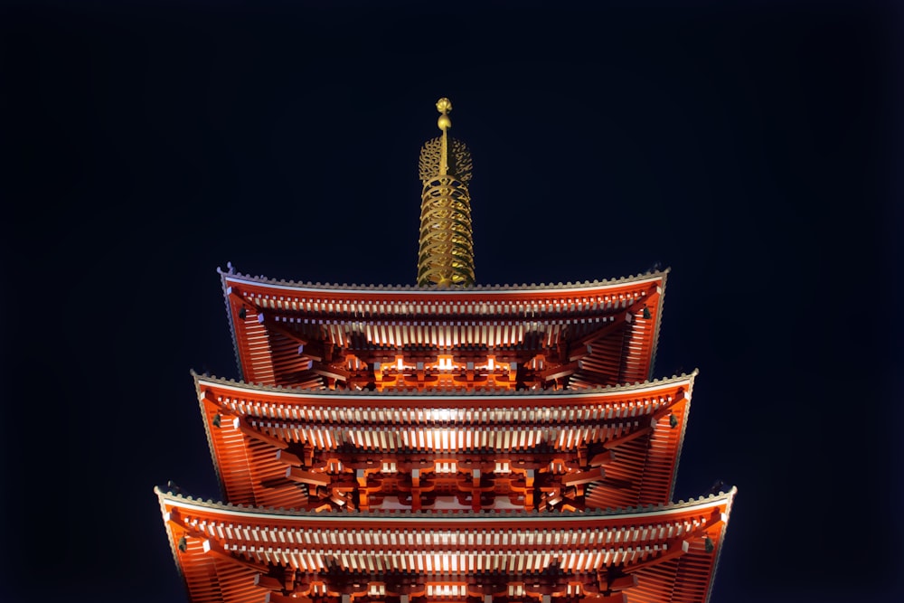 Asakusa temple in Japan during night time