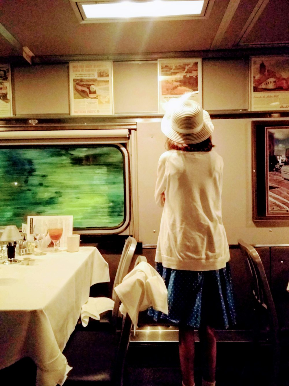 person inside train'