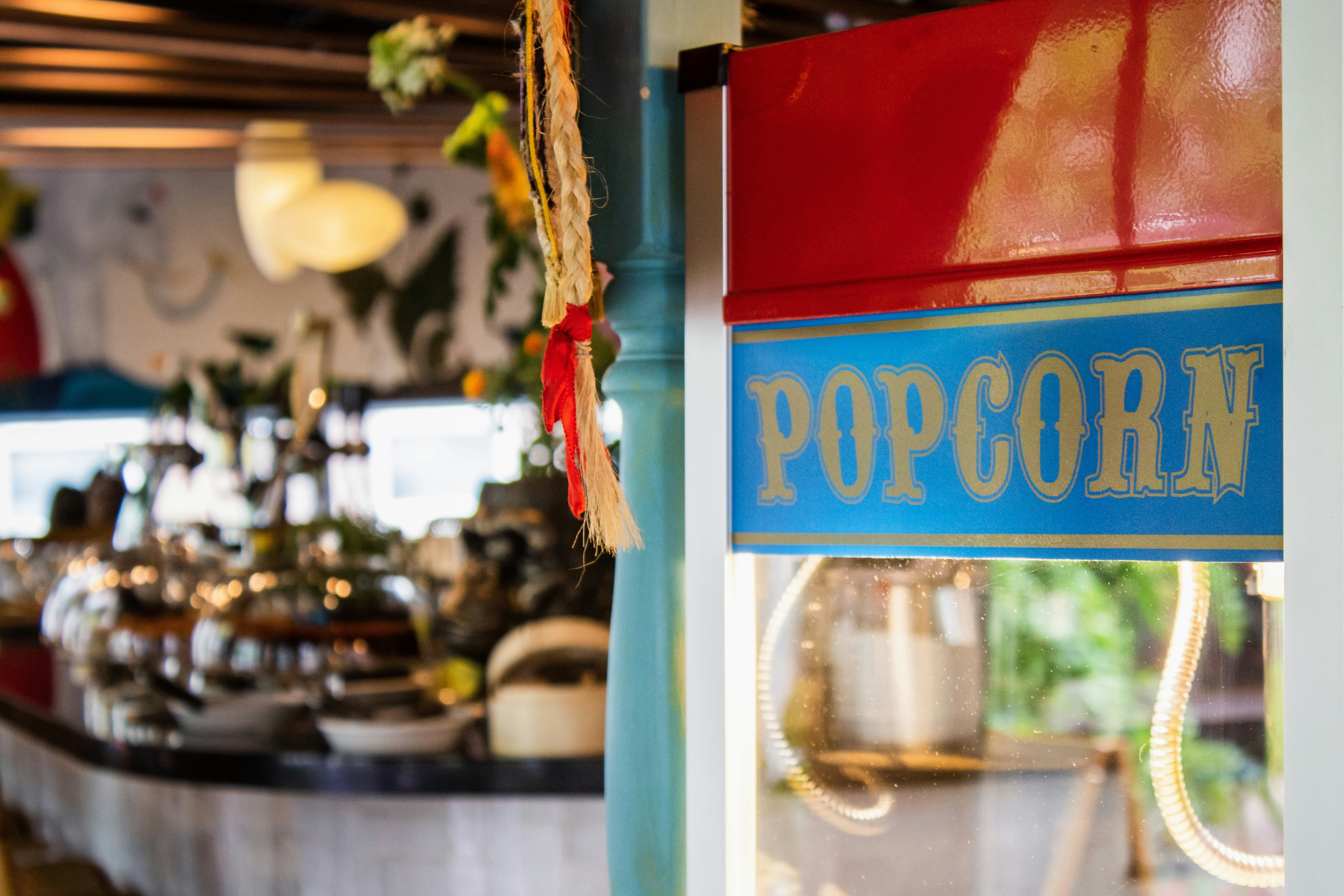 Popcorn machine detail