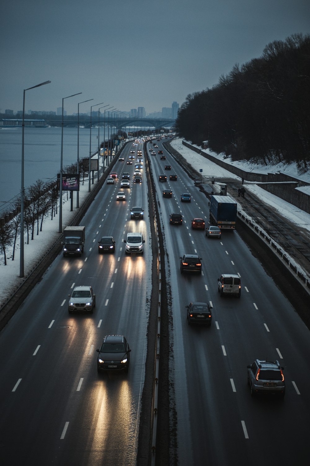 vehicles on road