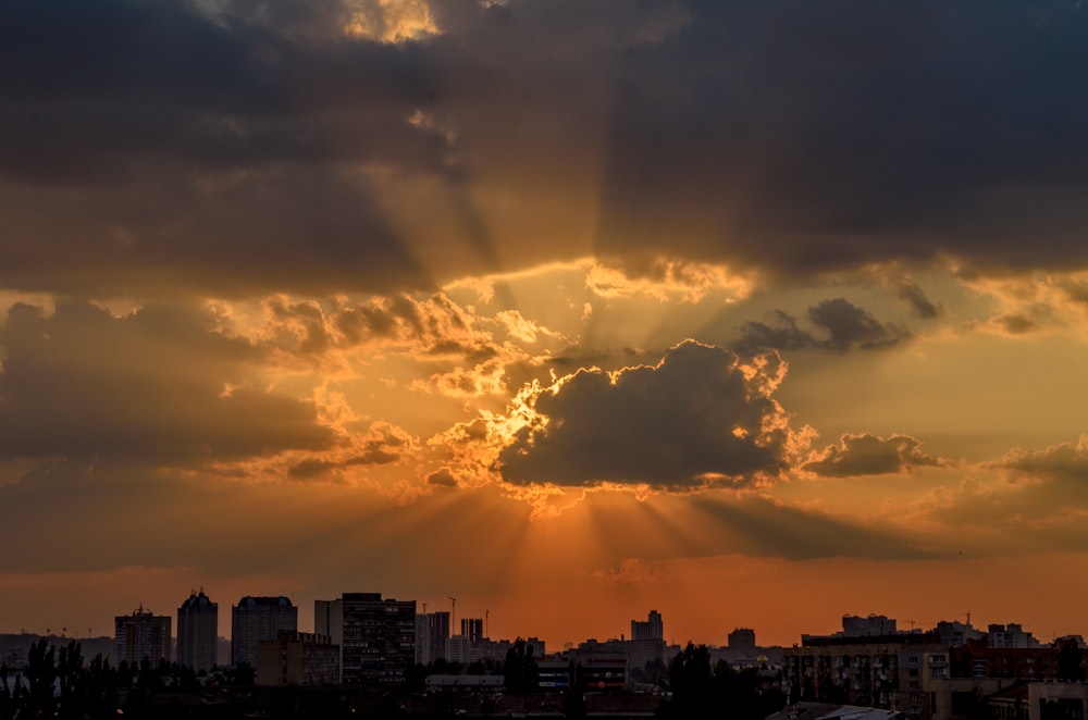 sunset cloud scenery