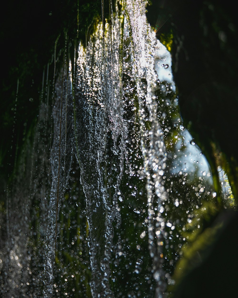 long-exposure photography body of water